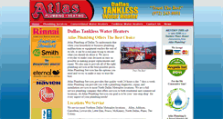 Desktop Screenshot of dallastanklesswaterheater.com