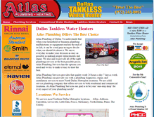 Tablet Screenshot of dallastanklesswaterheater.com